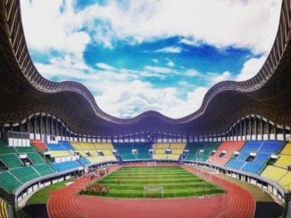 pertandingan di stadion patriot